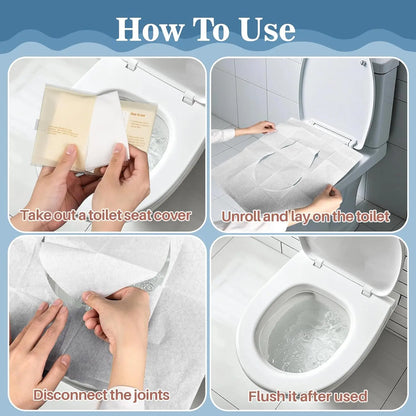 Flushable Toilet Seat Covers (10 Pieces)