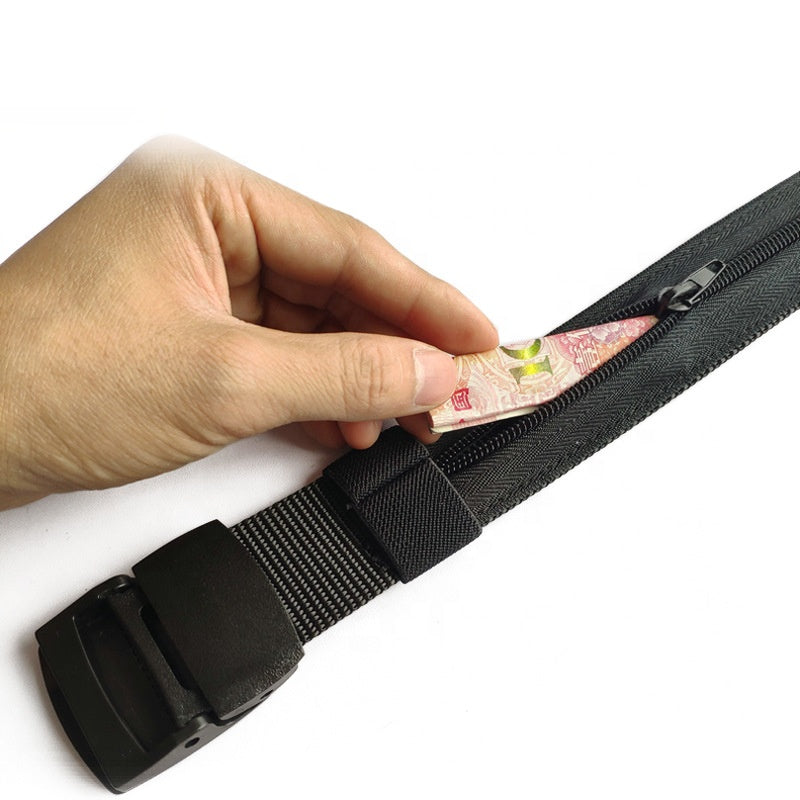 Travel Security Belt with Hidden Cash Pocket
