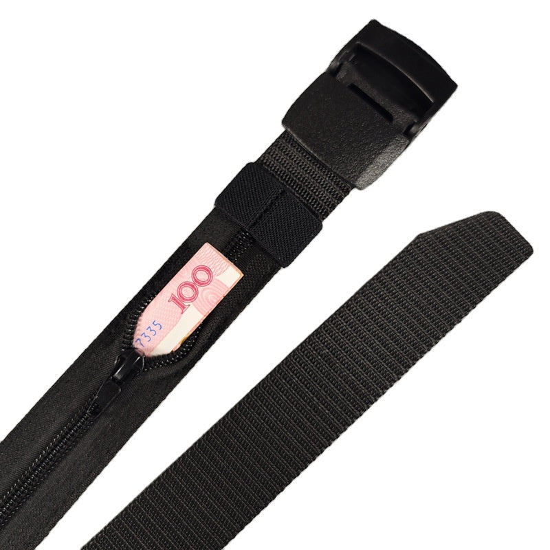 Travel Security Belt with Hidden Cash Pocket