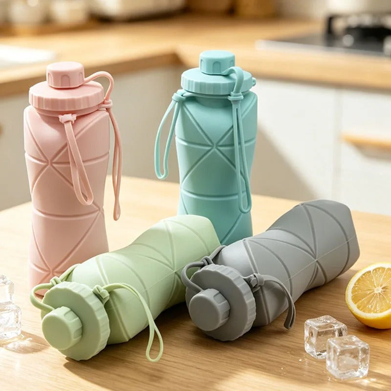 Silicone Foldable Water Bottle 600ML