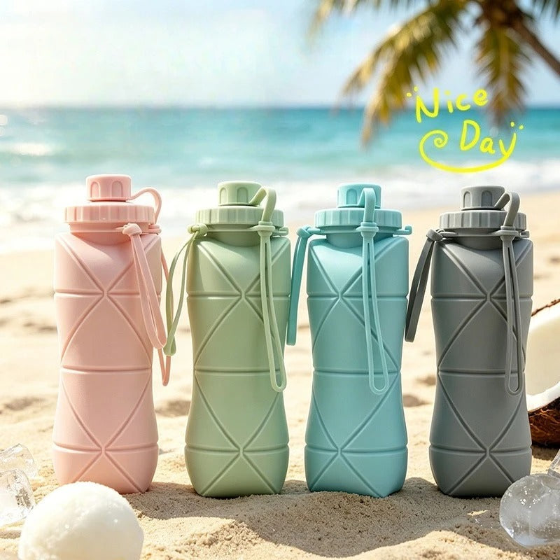 Silicone Foldable Water Bottle 600ML