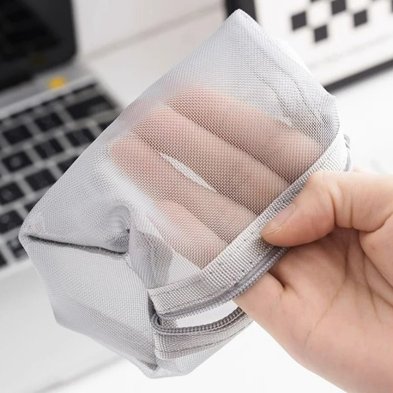 Nylon Mesh Zipper Pouch