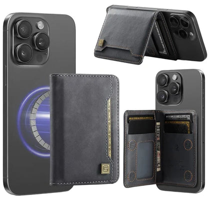 Luxury Magnetic Leather Wallet with Mobile Stand