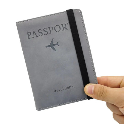 Leather Passport & Card Holder Travel Wallet