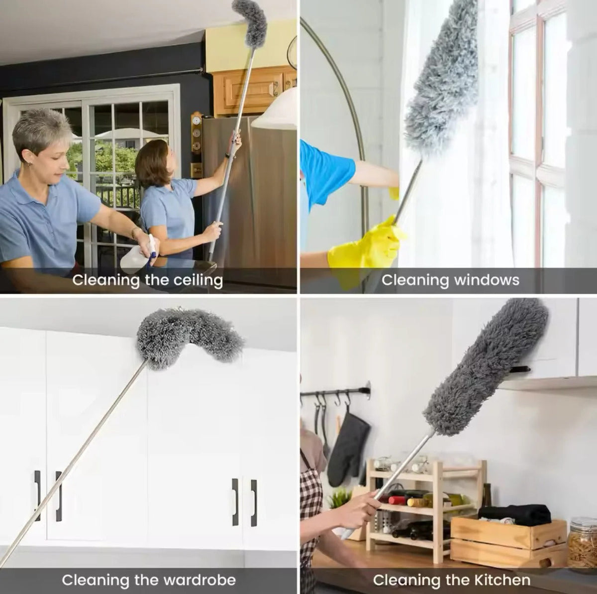 Long Handle Microfiber Cleaning Brush