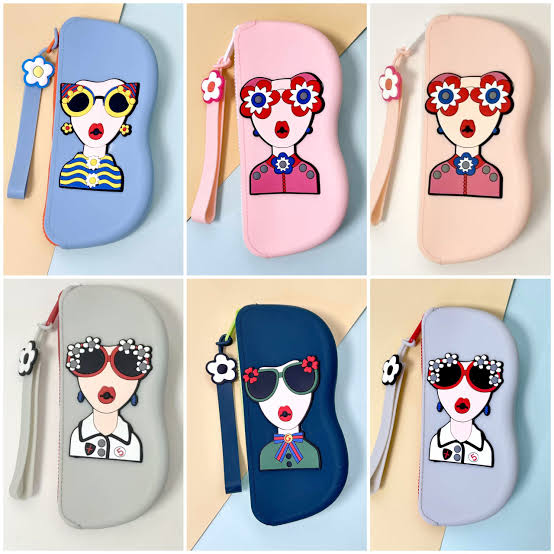 Silicon Sunglasses Case With Zipper Lanyard