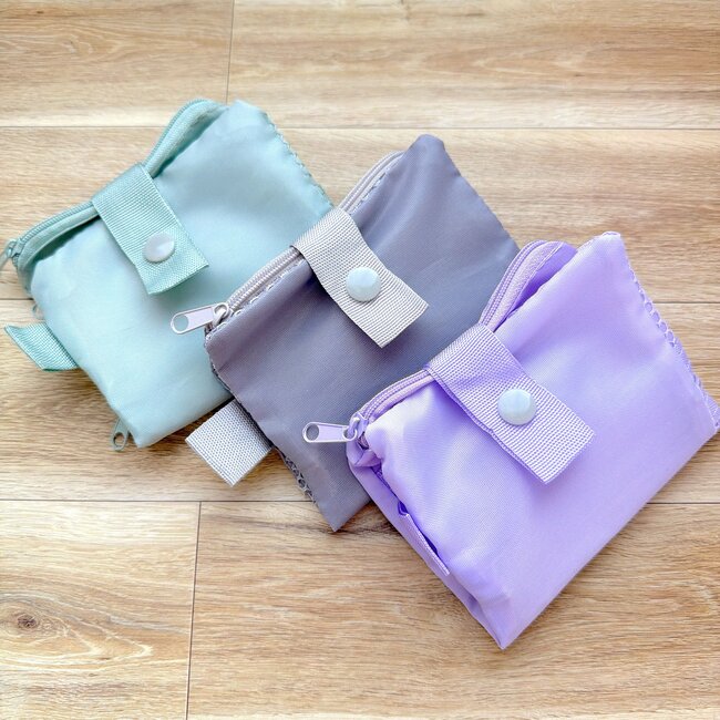 Foldable 3 Pockets Mesh Pouch
