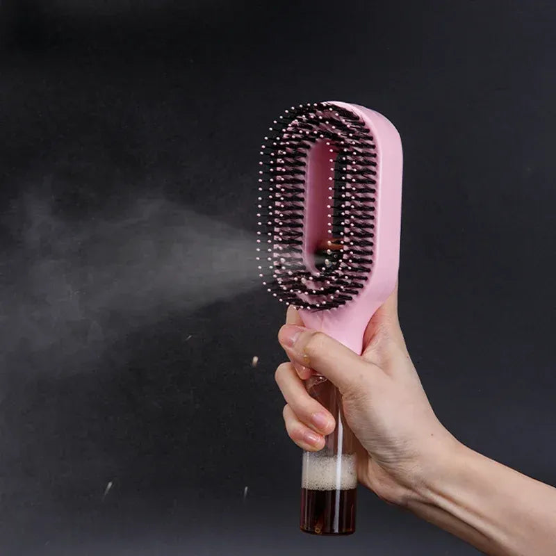 2-in-1 Spray Hair Brush – Detangle, Hydrate & Style Instantly