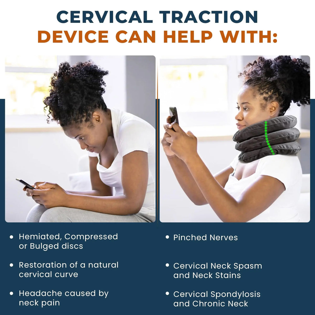 Premium Cervical Spine Traction Neck Pillow