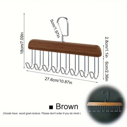 Multi Hook Wooden Hanger