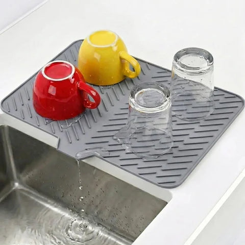 Silicone Dish Drying Mat for Kitchen Counter