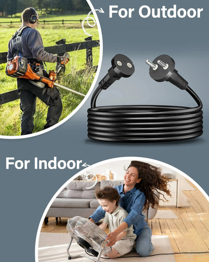 2-Pin Power Extension Cord Cable