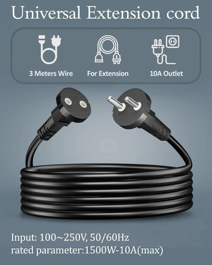 2-Pin Power Extension Cord Cable