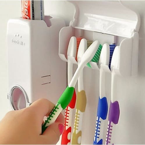 Convenient Toothpaste Dispenser with Holder