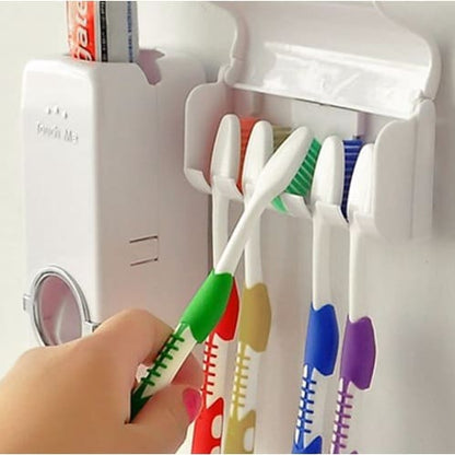 Convenient Toothpaste Dispenser with Holder