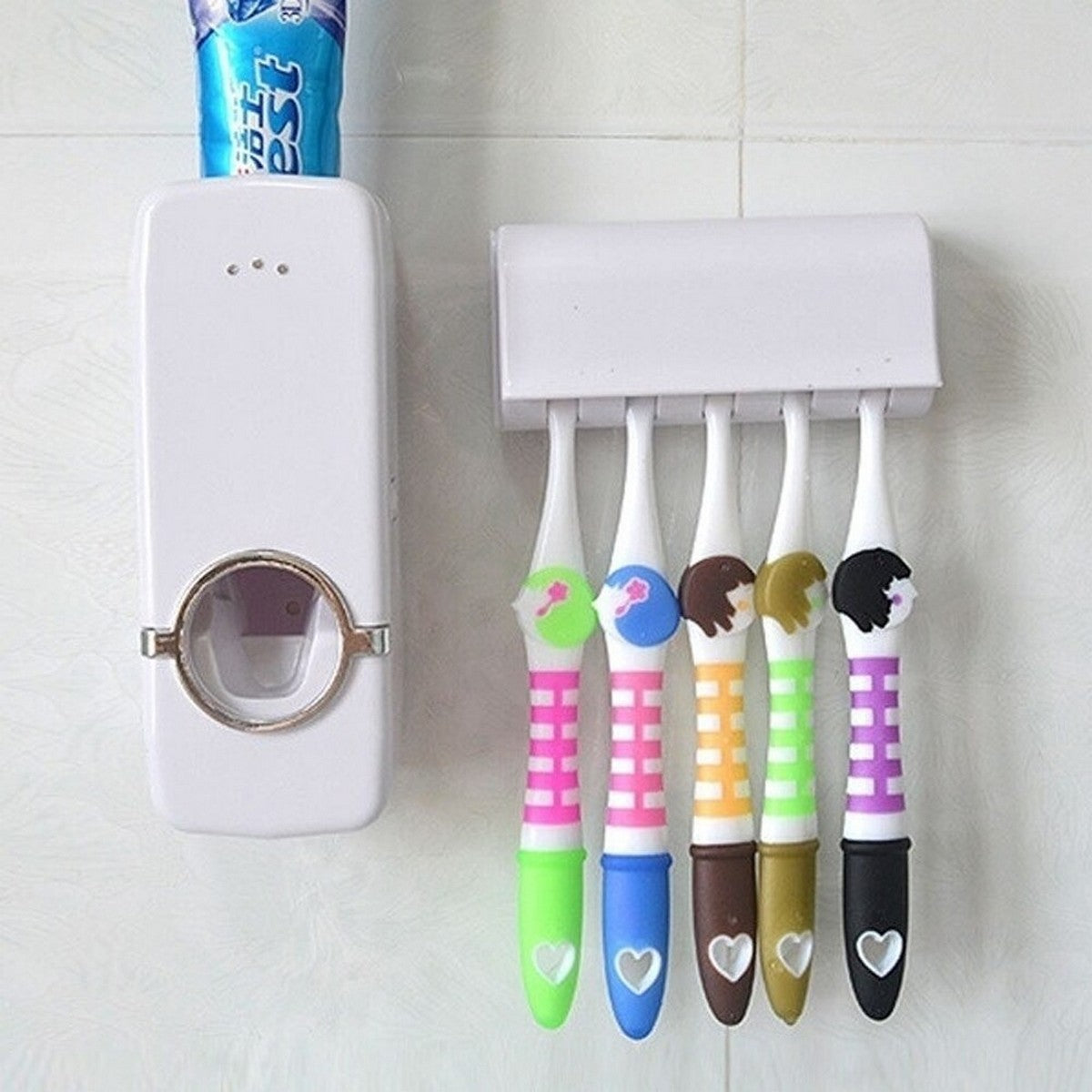 Convenient Toothpaste Dispenser with Holder